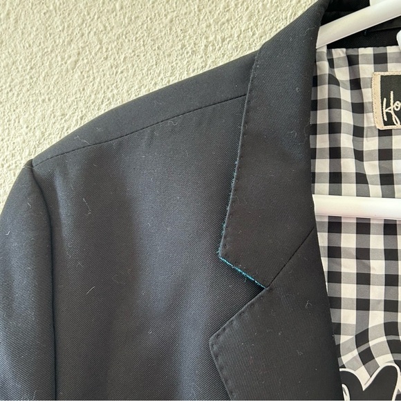 Howe Forty Four Men’s Blazer Fits L/XL Black Dressy Party Office Sophisticated - Picture 6 of 11